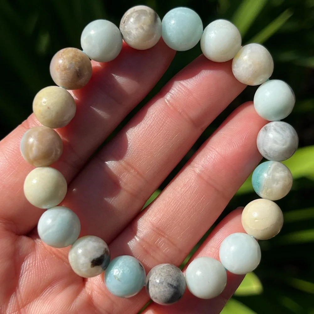 10mm stretchable Carribean calcite bracelet‎ 0155